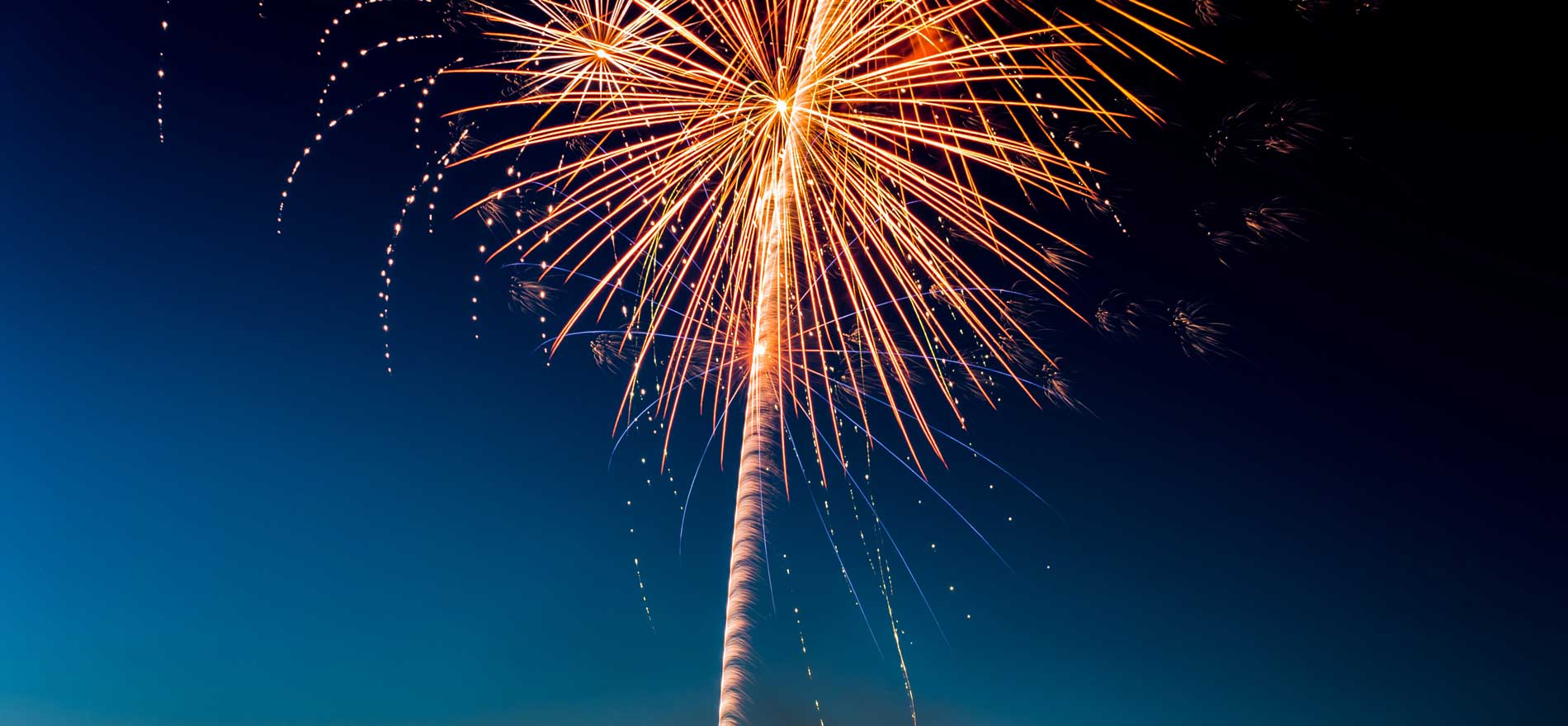 Zur Feier Feuerwerk